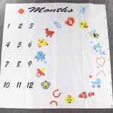 Baby Monthly Growth Milestone Blanket Photography Requirements Background Towel Memory Carpet