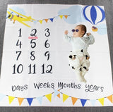 Baby Monthly Growth Milestone Blanket Photography Requirements Background Towel Memory Carpet