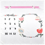 Baby Monthly Growth Milestone Blanket Photography Requirements Background Towel Memory Carpet